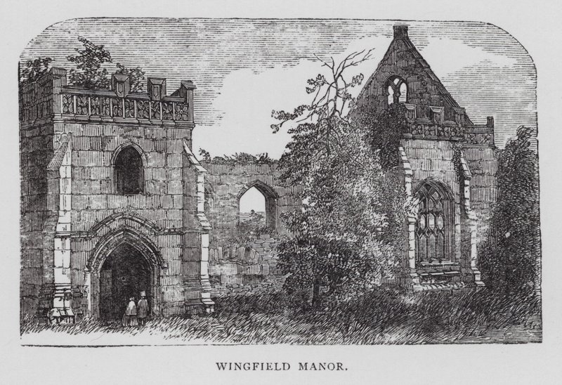 Wingfield Manor (rytina) od English School