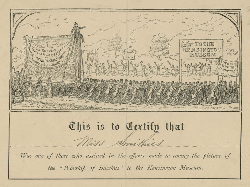 Certifikát uctívání Bakcha od English School