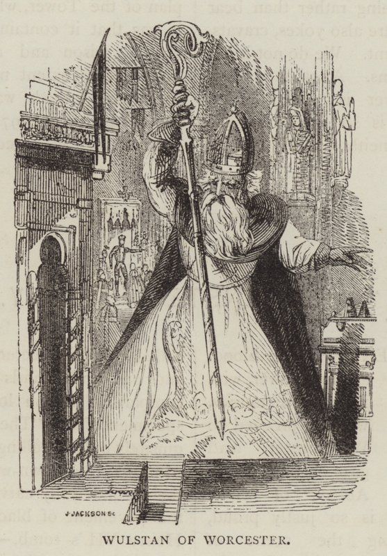Wulstan of Worcester (rytina) od English School