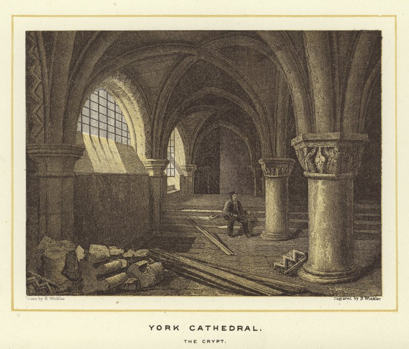 Yorkská katedrála, krypta od English School