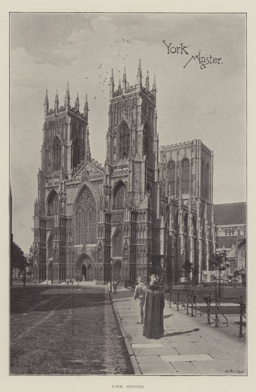 York Minster (litho) od English School