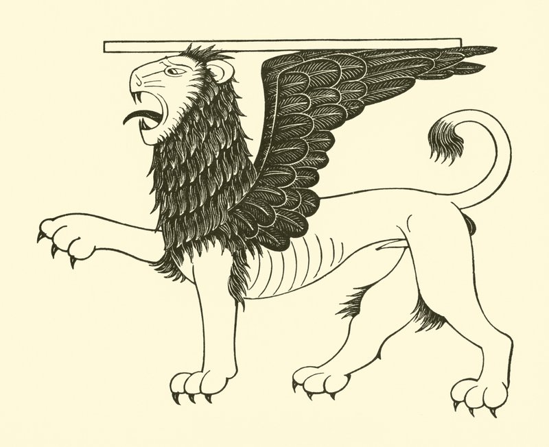 Lev svatého Marka od Eric Gill