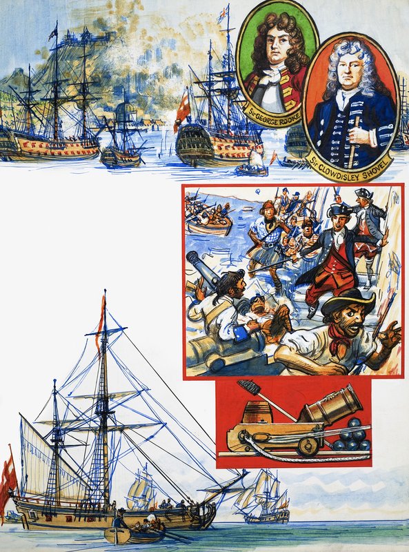 Scrapbook britského námořníka: Zachycení Gibraltaru od Eric Parker