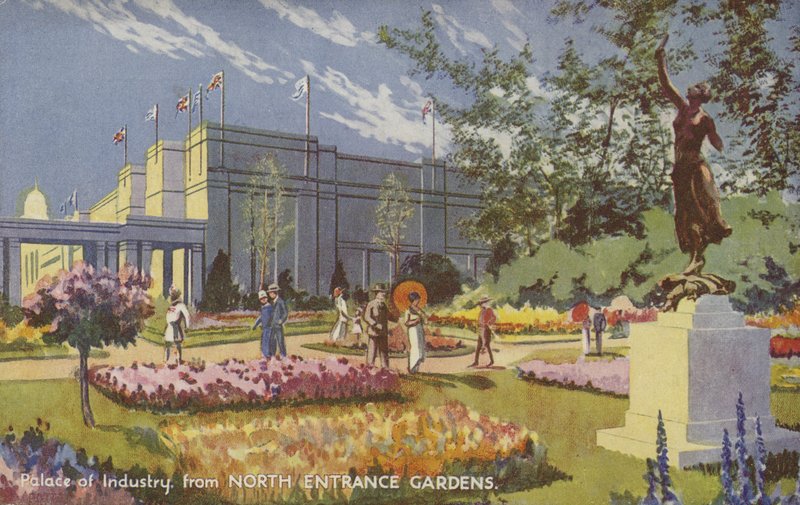 Palác průmyslu, výstava Britského impéria, Wembley, 1924 od Ernest Coffin