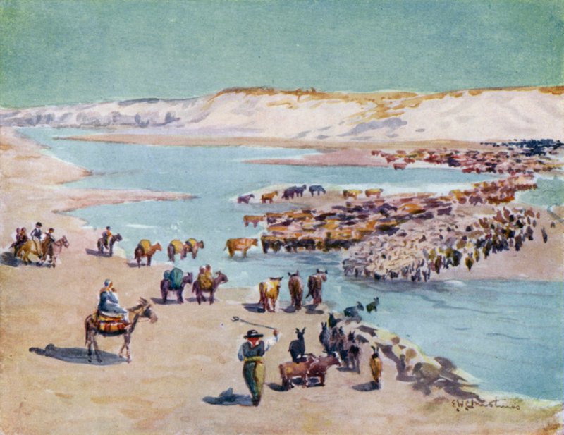 Chilenos putují přes hranice od Ernest William Christmas