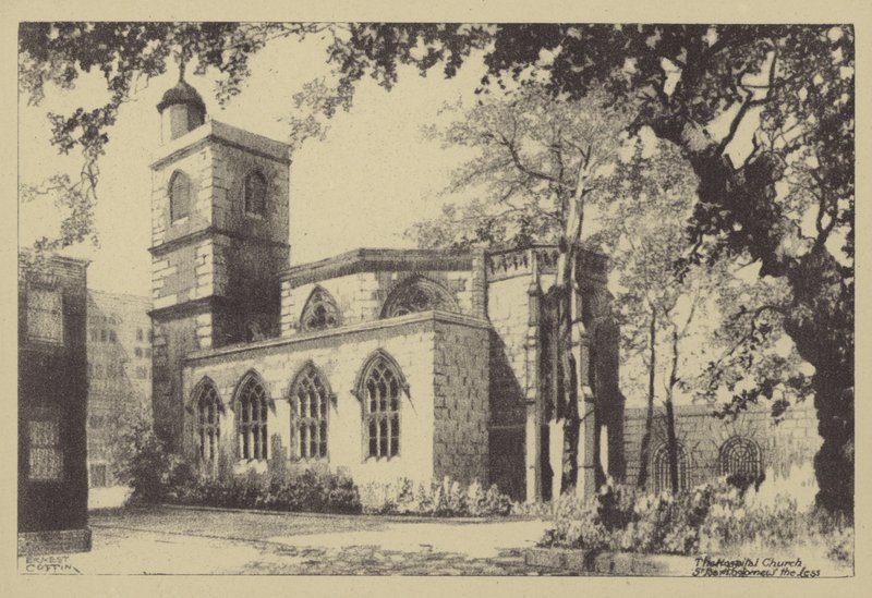 Špitální kostel sv. Bartoloměje Malého od Ernest Coffin