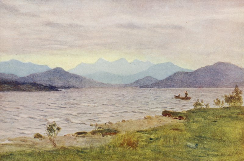 Loch z Kinloch-Rannochu (barevná litografie) od Ernest Edward Briggs