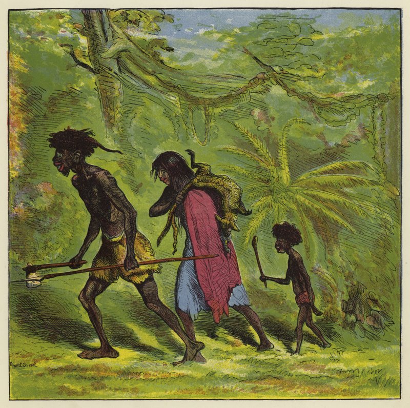 Ashanti rodina na celý den od Ernest Henry Griset