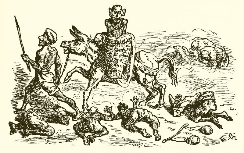 Osel nesoucí Idol od Ernest Henry Griset
