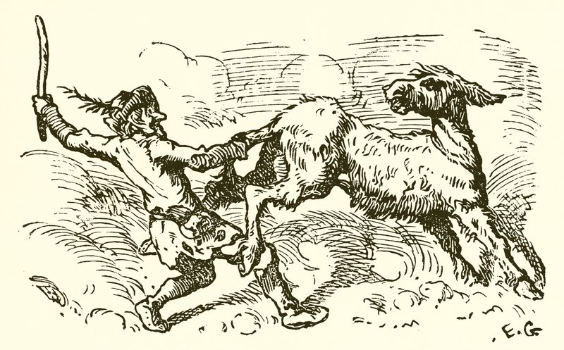 Osel ve lví kůži od Ernest Henry Griset