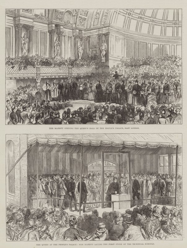 Královna v Lidovém paláci od Ernest Henry Griset