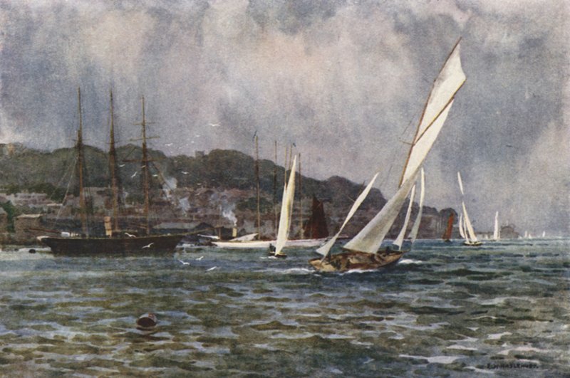 Cowes (barva lito) od Ernest William Haslehust