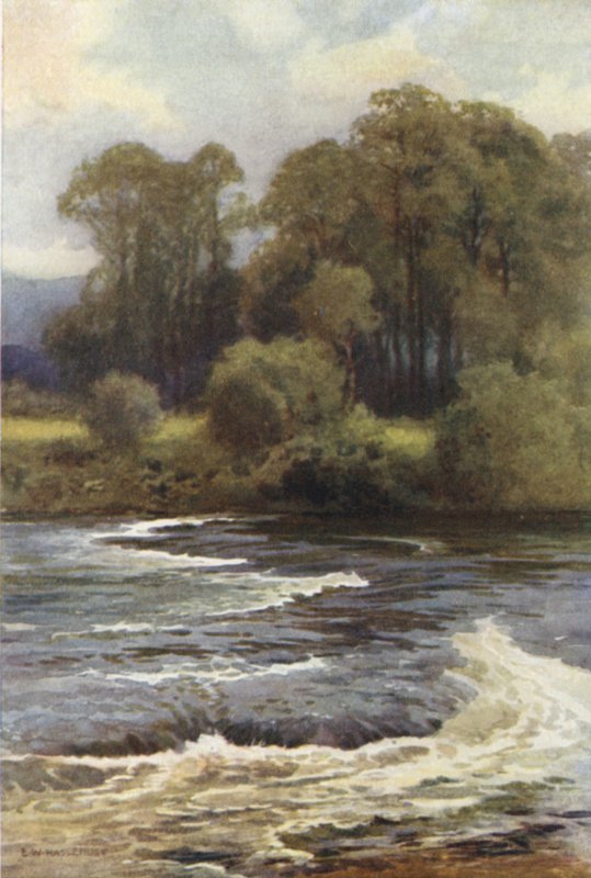 Monnington Falls (barevné lito) od Ernest William Haslehust