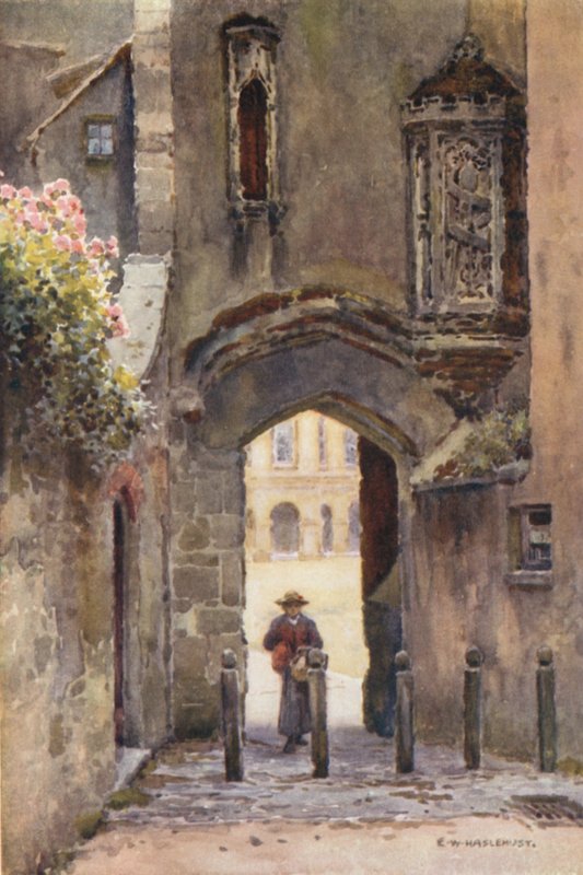 Penniless Gate, Wells (barva lito) od Ernest William Haslehust