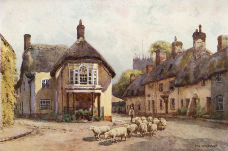 Puddletown (barevné lito) od Ernest William Haslehust