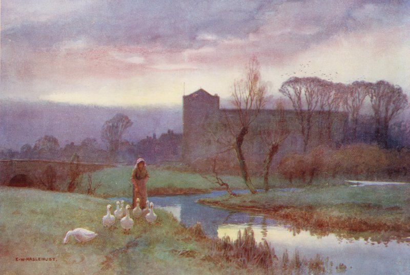 Řeka Temže: (barevná litografie) od Ernest William Haslehust