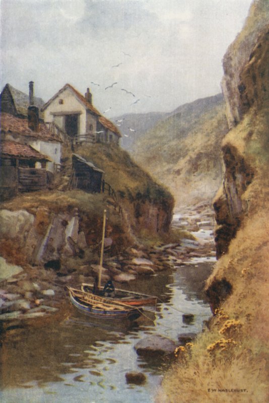 Scalby Beck (barevné lito) od Ernest William Haslehust