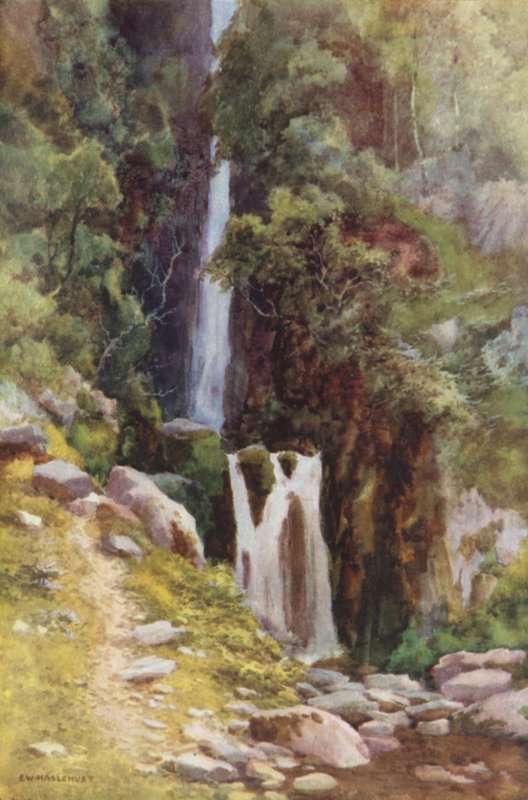 Scale Force, Crummock Water (barevné lito) od Ernest William Haslehust