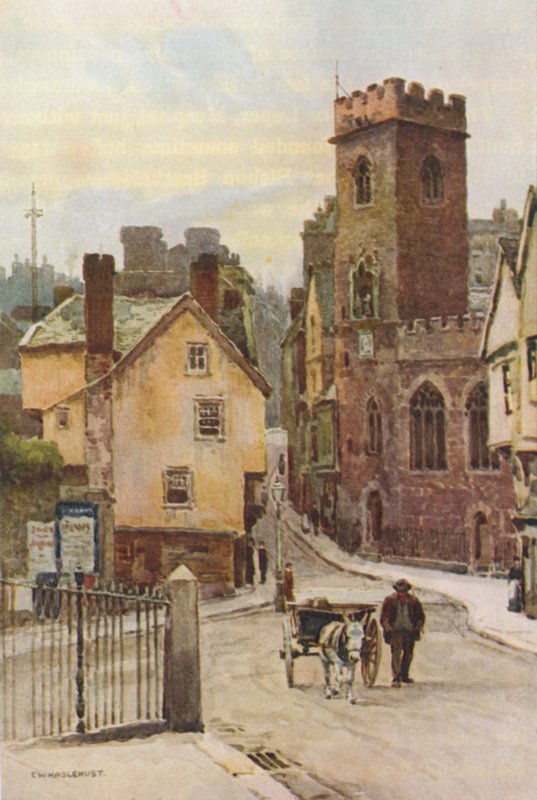 St. Mary Steps (barevné lito) od Ernest William Haslehust