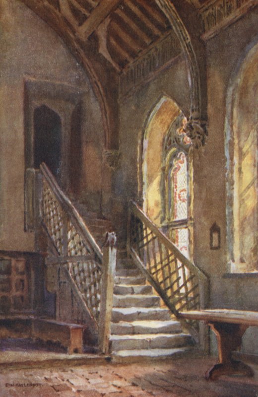 Bratrský sál, sv. Kříž (barevné lito) od Ernest William Haslehust