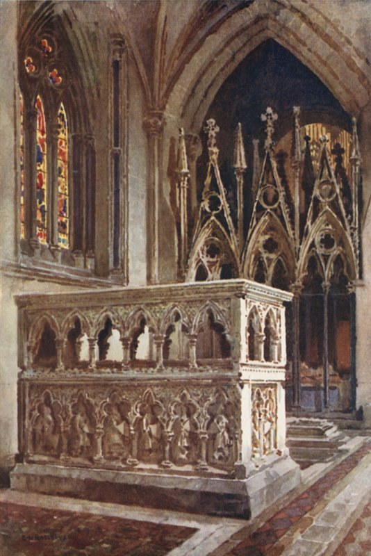 Svatyně Cantilupe (barevné lito) od Ernest William Haslehust