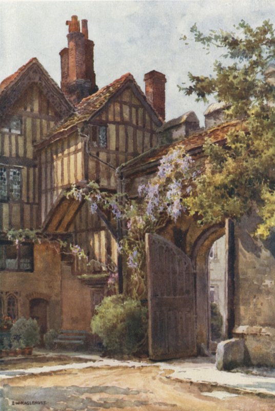 The Close Gate (barevné lito) od Ernest William Haslehust
