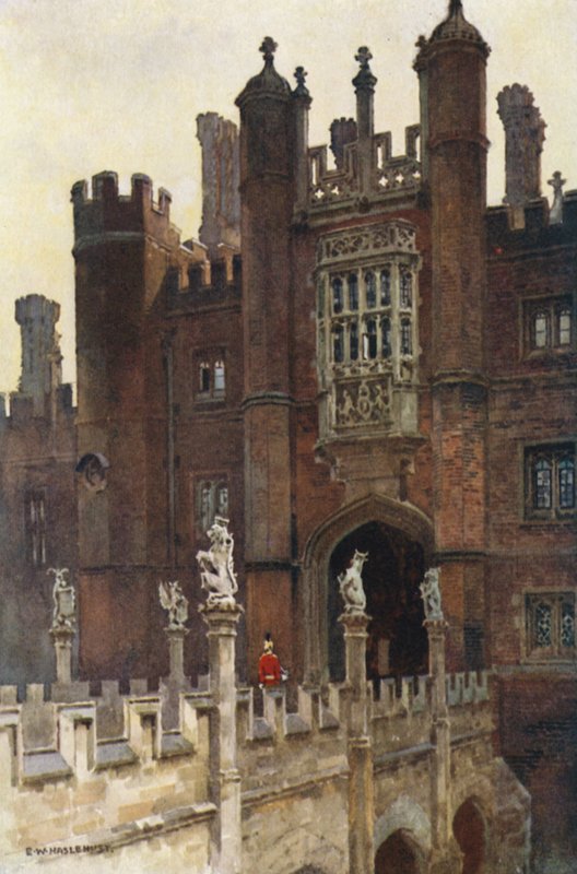 Velká vrátnice, západní vchod (barva lito) od Ernest William Haslehust