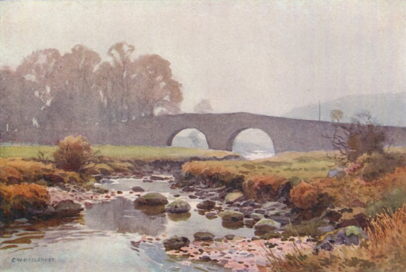Dva mosty (barva lito) od Ernest William Haslehust