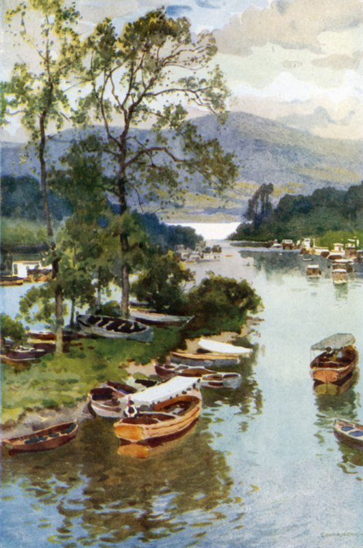 Pohled z Balloch Bridge (barevné členy) od Ernest William Haslehust