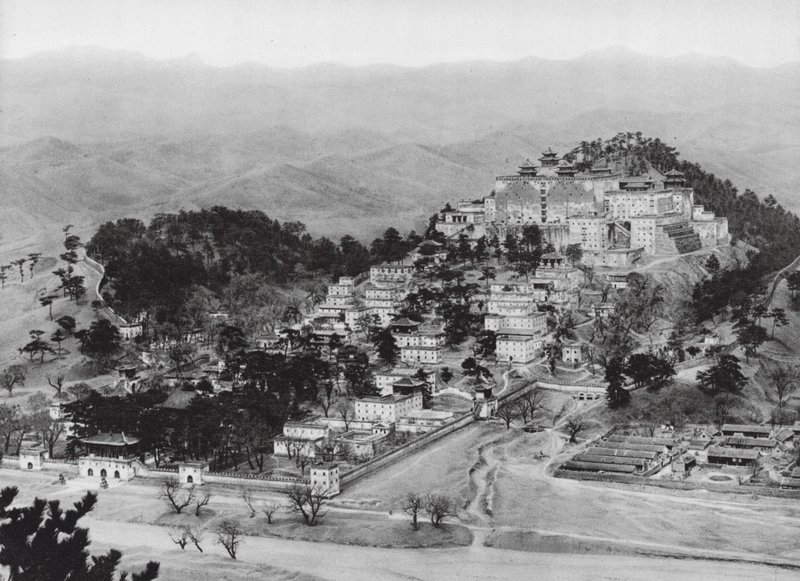 Jehol, Potala, Čihli, Lamův klášter Potala v Jeholu, Pohled od jihovýchodu (čb fotografie) od Ernst Boerschmann