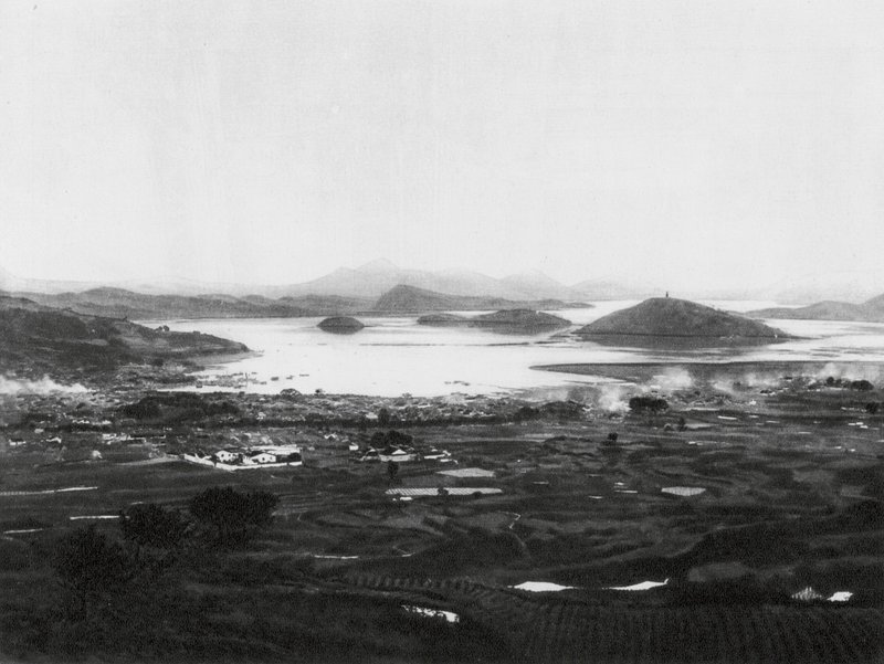 Santuao, Fukien, město Santao a přístav (čb fotografie) od Ernst Boerschmann