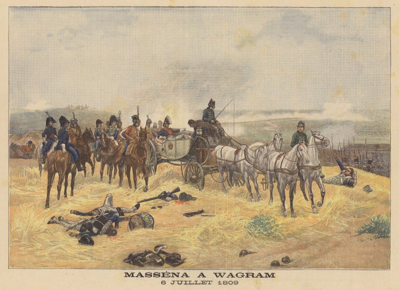 Maršál Massena v bitvě u Wagramu, 6. července 1809 od Eugene Chaperon