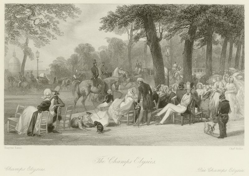 Champs Elysees od Eugene Louis Lami