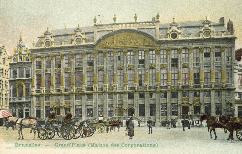 Brusel, Grand Place, Maison Des Corporation od European Photographer