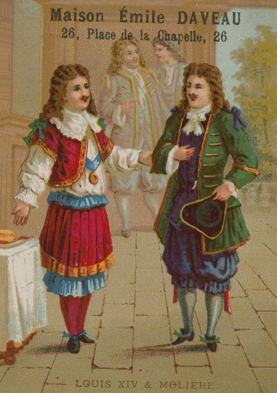 Ludvík XIV. Francouzský a Moliere od European School