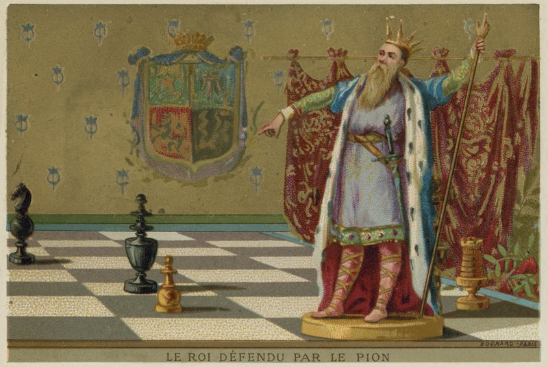 Král bráněný pěšcem od European School