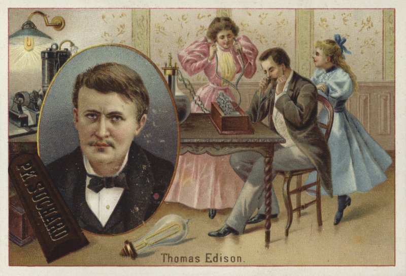 Thomas Edison, americký vynálezce od European School