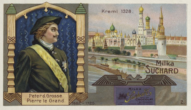 Car Petr Veliký z Ruska a Kreml, Moskva od European School
