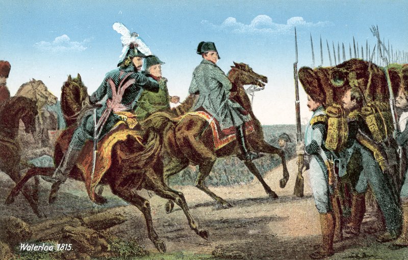 Waterloo 1815, Napoleon pořádá revue svých stráží od European School