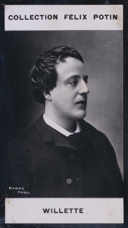 Adolphe Willette (1857) (černobílá fotografie) od European Photographer