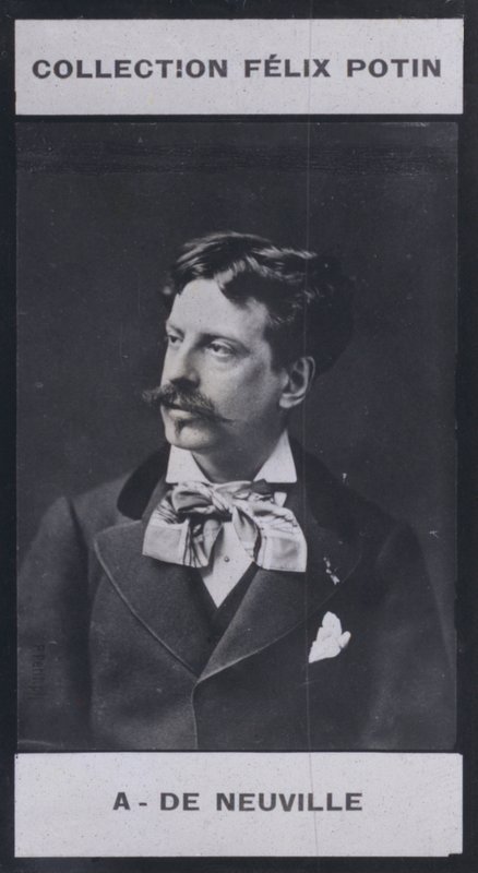 Alphonse de Neuville (1836-1885) (černobílá fotografie) od European Photographer