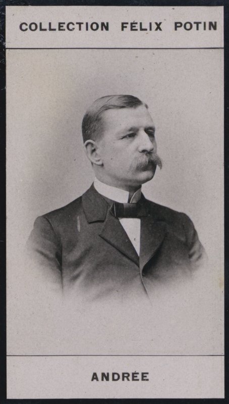 Auguste Andree (1854) (černobílá fotografie) od European Photographer