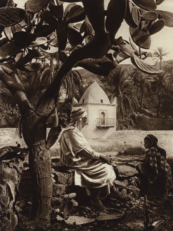Bou-Saada Oasis, hrob svatého (černobílá fotografie) od European Photographer