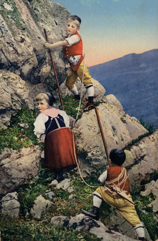 Děti lezou v Alpách (foto) od European Photographer