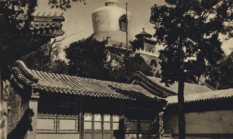Čína, Peking, Lahvová pagoda (čb fotografie) od European Photographer