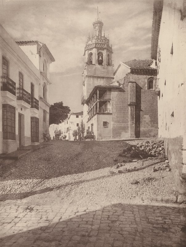 Eglise Santa Maria la Mayor, Ronda (čb fotografie) od European Photographer