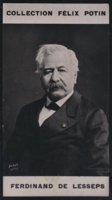 Ferdinand-Marie de Lesseps (1805-1894) (černobílá fotografie) od European Photographer