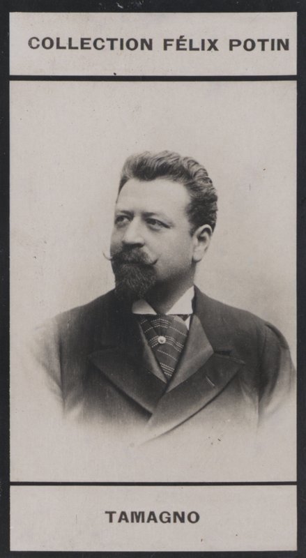 Francesco Tamagno (1850) (černobílá fotografie) od European Photographer