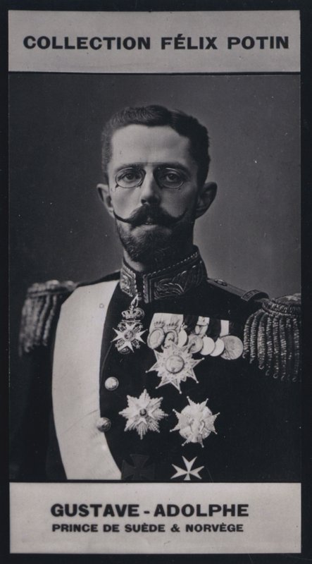 Gustave, Prince Royal De Suede Et Norvege (1858) (černobílá fotografie) od European Photographer