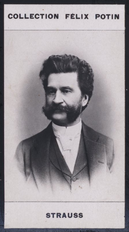 Johann Strauss (1825-1899) (černobílá fotografie) od European Photographer
